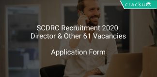 SCDRC Recruitment 2020 Director & Other 61 Vacancies