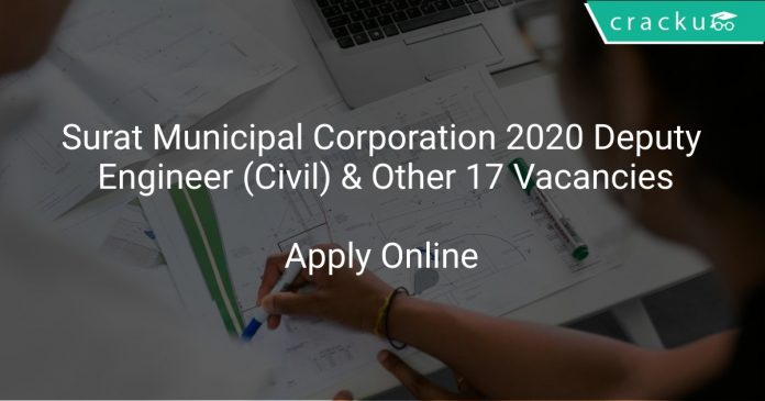 Surat Municipal Corporation 2020 Deputy Engineer (Civil) & Other 17 Vacancies