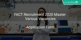 FACT Recruitment 2020 Master Various Vacancies