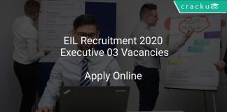 EIL Recruitment 2020 Executive 03 Vacancies