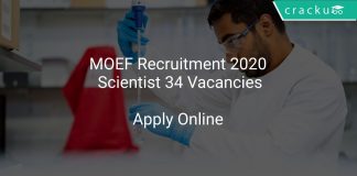 MOEF Recruitment 2020 Scientist 34 Vacancies