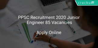 PPSC Recruitment 2020 Junior Engineer 85 Vacancies