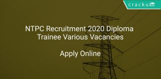 NTPC Recruitment 2020 Diploma Trainee Various Vacancies