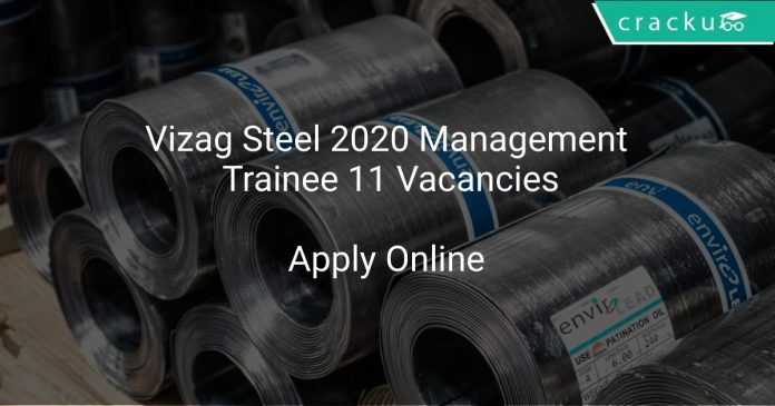 Vizag Steel Recruitment 2020 Management Trainee 11 Vacancies