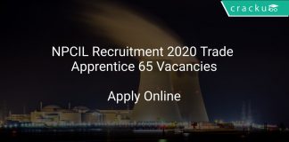 NPCIL Recruitment 2020 Trade Apprentice 65 Vacancies