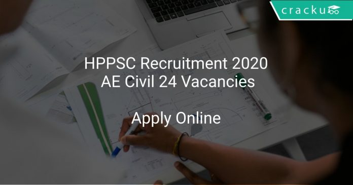 HPPSC Recruitment 2020 AE Civil 24 Vacancies