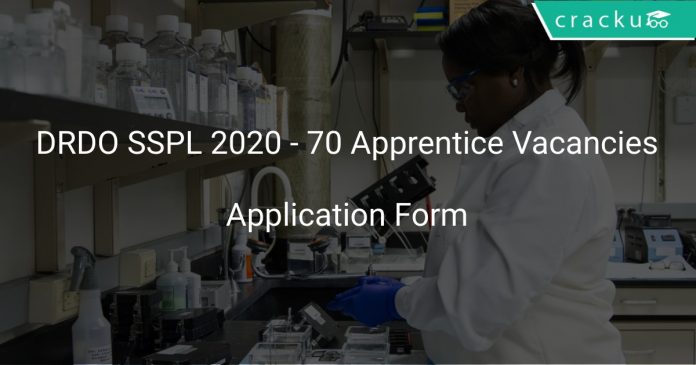 DRDO SSPL 2020 - 70 Apprentice Vacancies