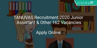 TANUVAS Recruitment 2020 Junior Assistant & Other 162 Vacancies