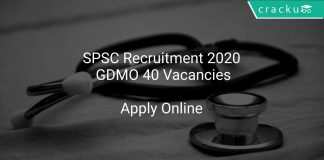 SPSC Recruitment 2020 GDMO 40 Vacancies
