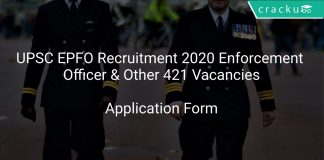 UPSC EPFO Recruitment 2020 Enforcement Officer & Other 421 Vacancies