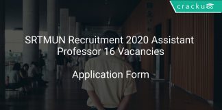 SRTMUN Recruitment 2020 Assistant Professor 16 Vacancies