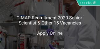CIMAP Recruitment 2020 Senior Scientist & Other 15 Vacancies