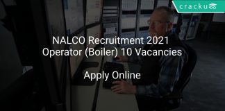 NALCO Recruitment 2021 Operator (Boiler) 10 Vacancies