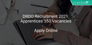 DRDO Recruitment 2021 Apprentices 150 Vacancies