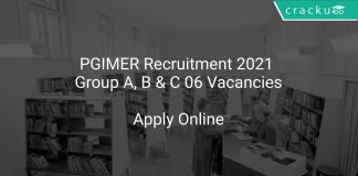 PGIMER Recruitment 2021 Group A, B & C 06 Vacancies