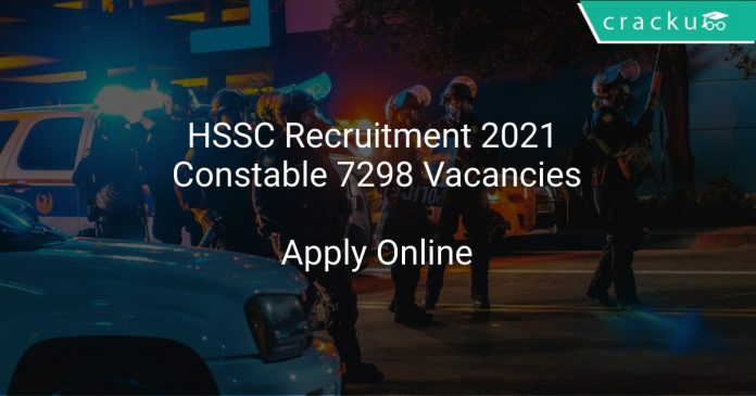 HSSC Recruitment 2021 Constable 7298 Vacancies