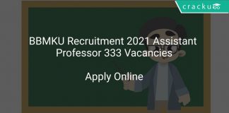 BBMKU Recruitment 2021 Assistant Professor 333 Vacancies