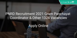 PNRD Recruitment 2021 Gram Panchayat Coordinator & Other 1324 Vacancies