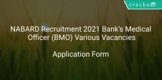 NABARD Recruitment 2021 Bank’s Medical Officer (BMO) Various Vacancies