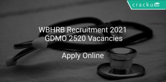 WBHRB Recruitment 2021 GDMO 2520 Vacancies