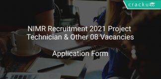 NIMR Recruitment 2021 Project Technician & Other 08 Vacancies