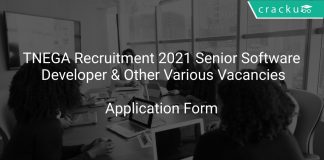 TNEGA Recruitment 2021 Senior Software Developer & Other Various Vacancies