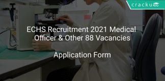 ECHS Recruitment 2021 Medical Officer & Other 88 Vacancies