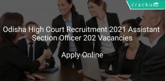 Odisha High Court Recruitment 2021 Assistant Section Officer 202 Vacancies