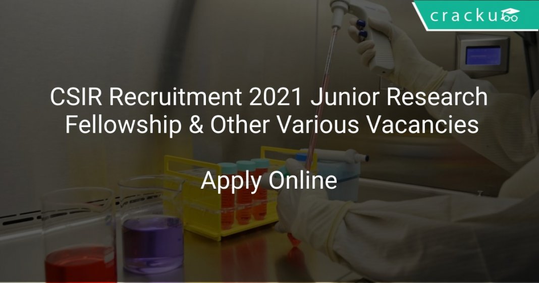 junior research fellowship in csir laboratories