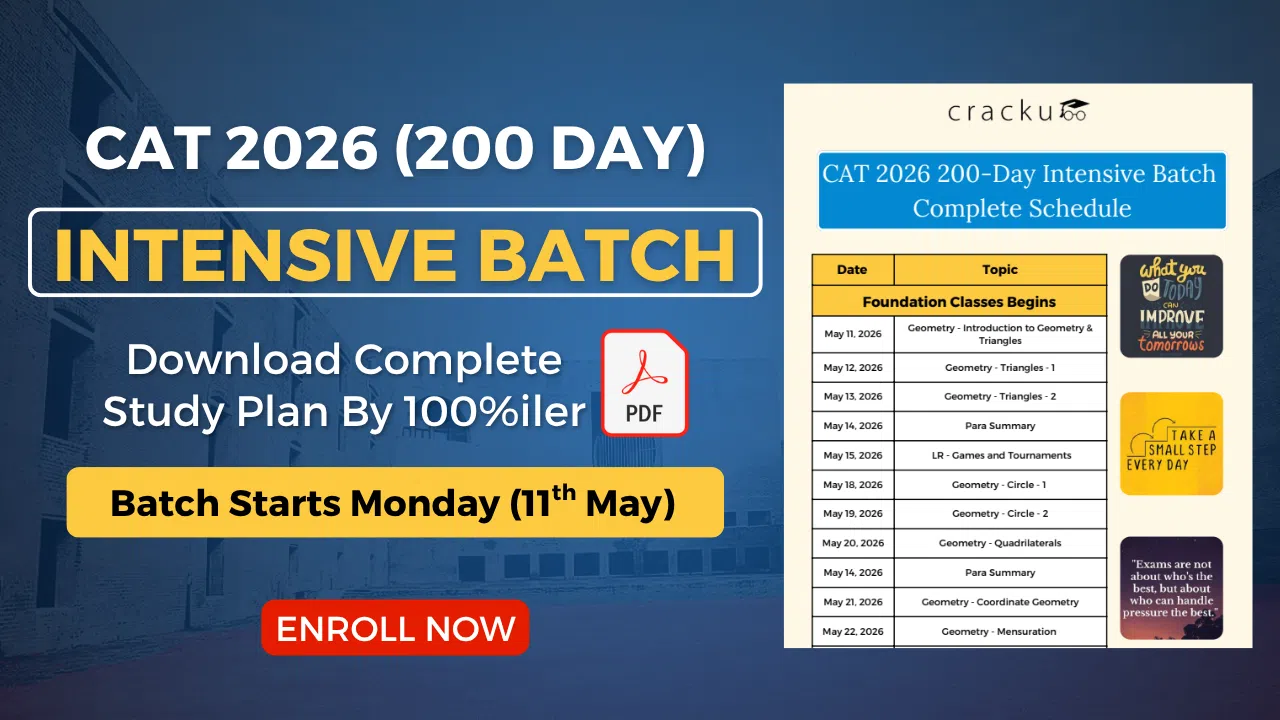 Cracku's CAT 2026 200-Day Intensive Batch, Reviews, Features image