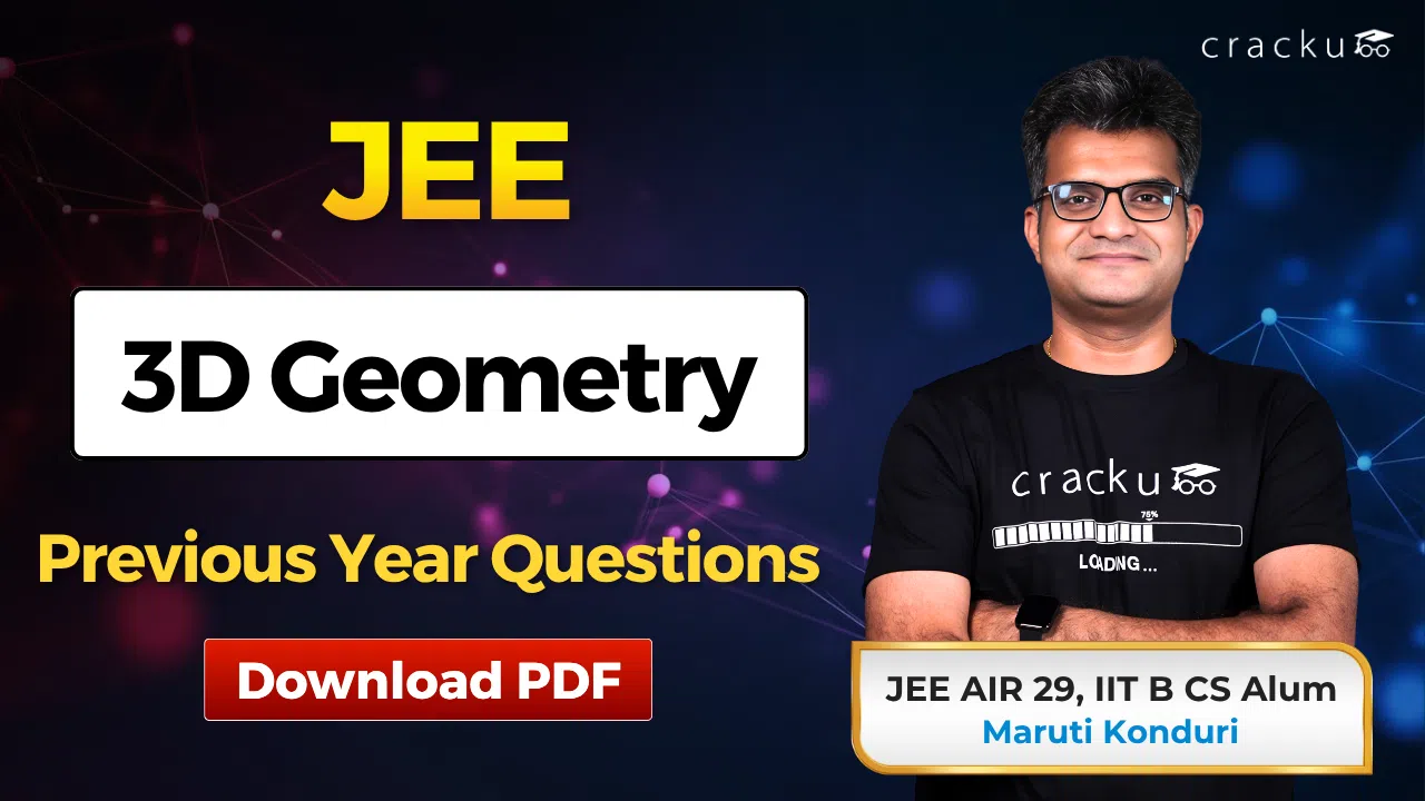 JEE 3D Geometry PYQs with Solutions PDF, Download Now image