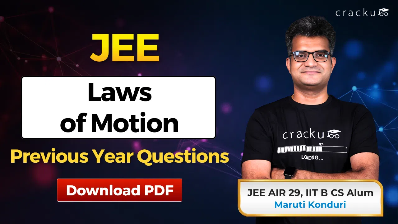 JEE Laws of Motion PYQs with Solutions PDF, Download Now image