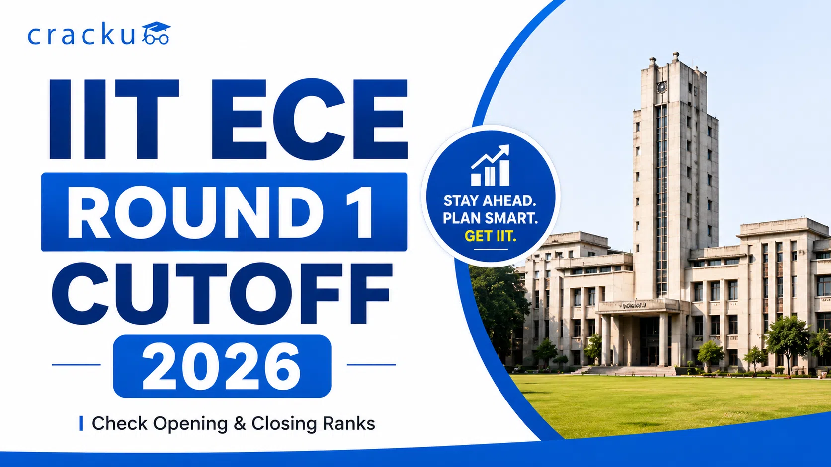 IIT ECE Round 1 Cutoff 2026, College & Category Wise Ranks
