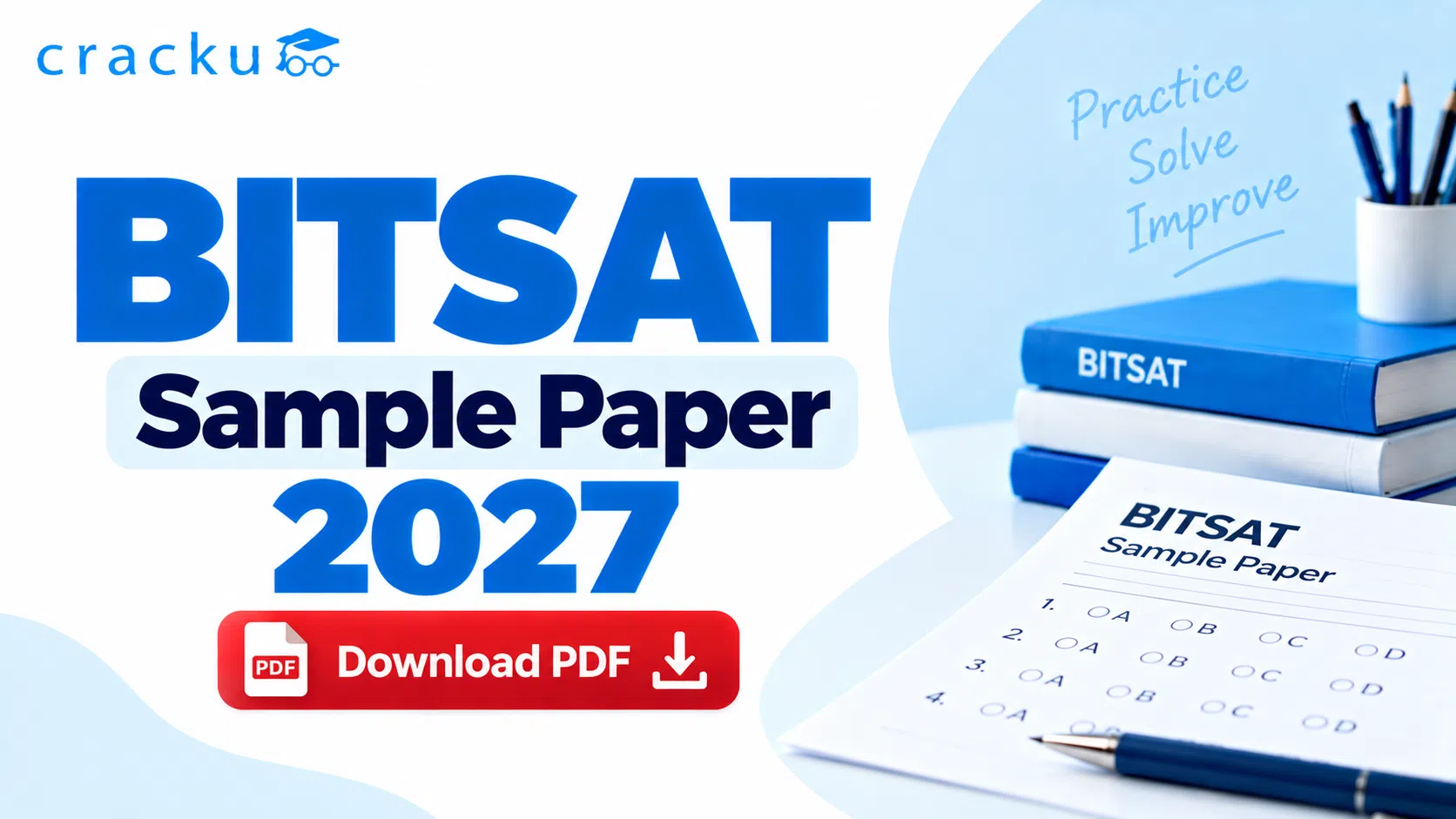BITSAT Sample Papers 2027 PDF, Attempt Free Practice Test
