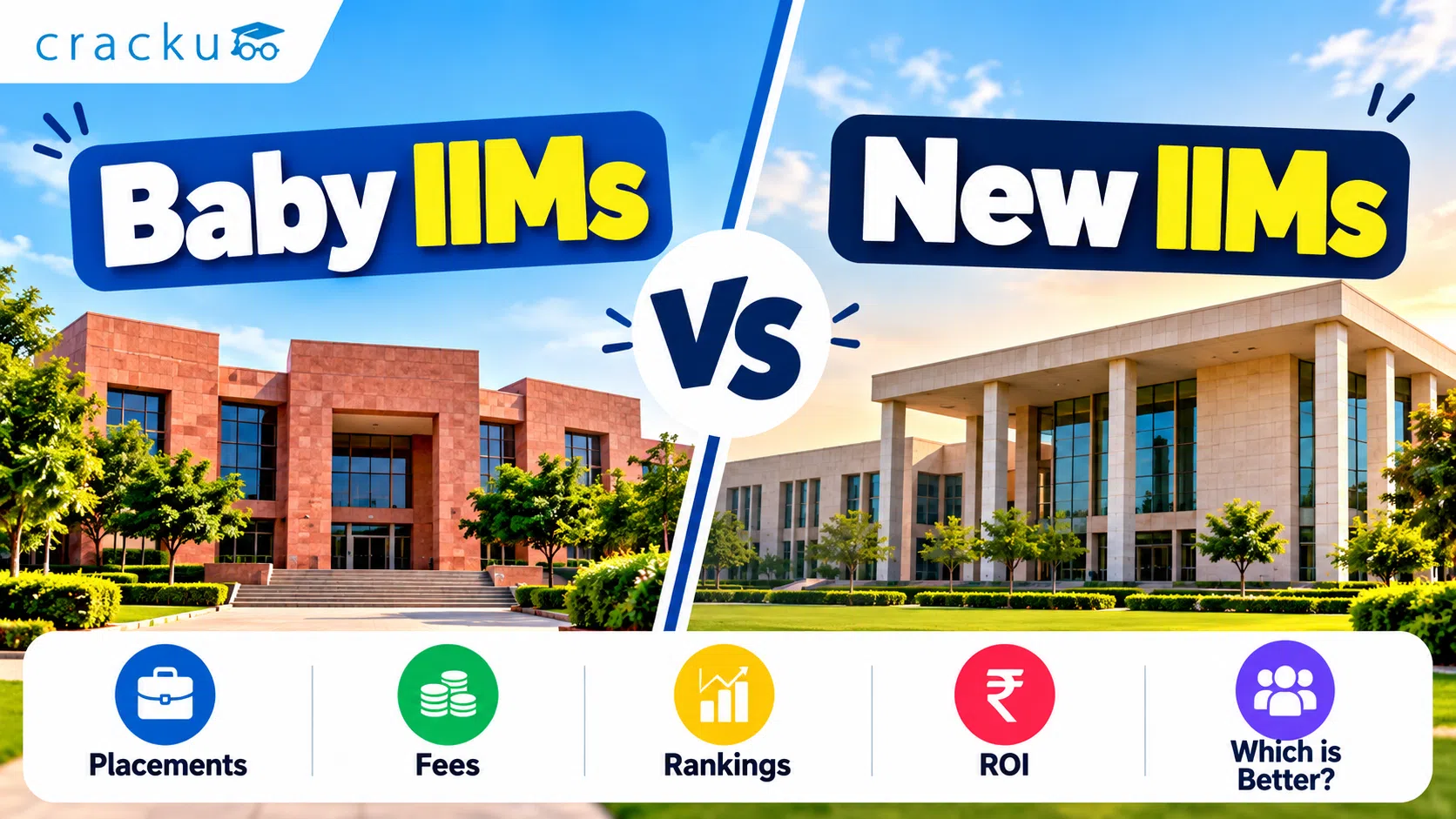 Baby IIMs vs New IIMs, Average Package, Fees, Cut-off image
