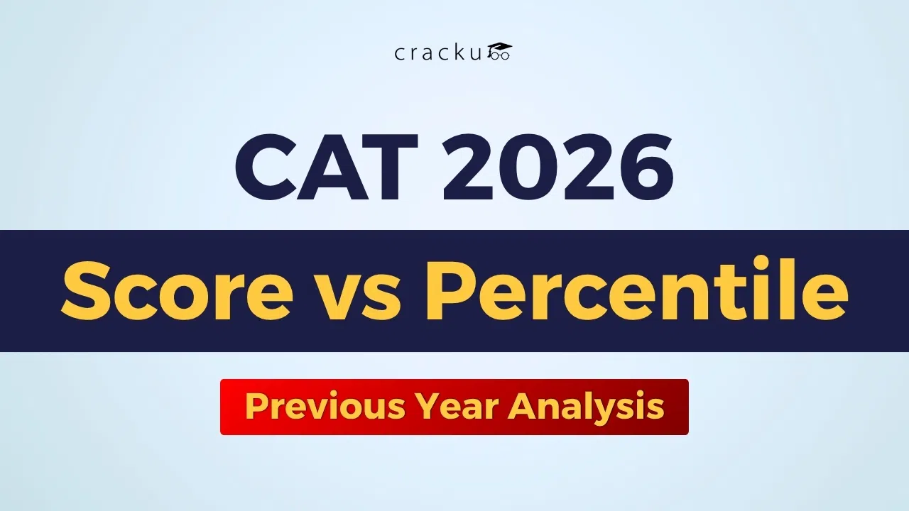 CAT Score vs Percentile 2026, 2025, 2024 Detailed Analysis image