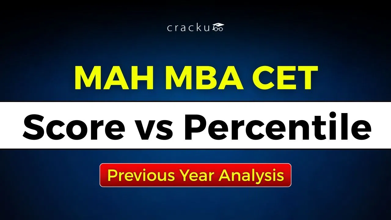 MAH MBA CET Score vs Percentile 2026, Previous Year Analysis image