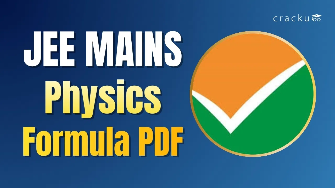 JEE Mains Physics Formulas 2027, Download Topic-wise PDF