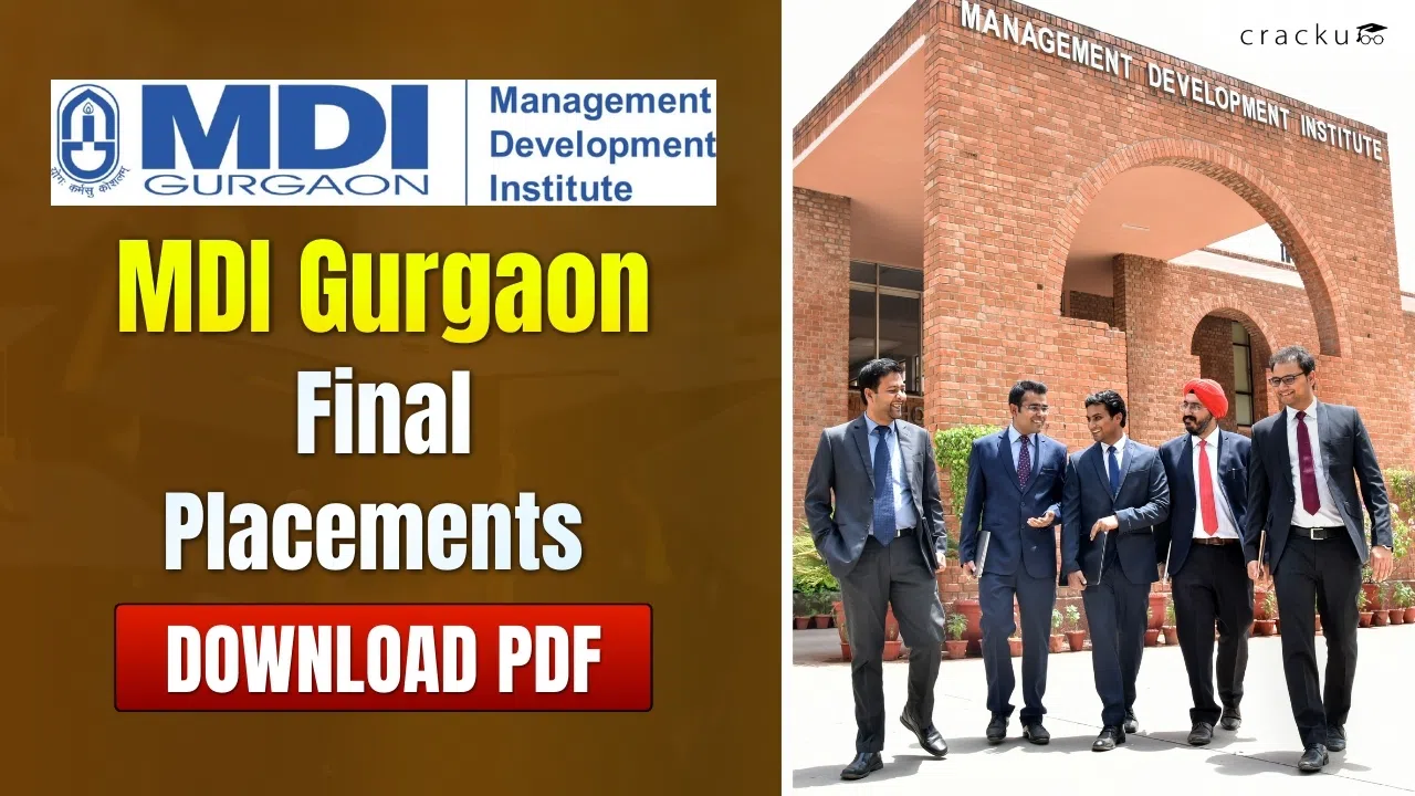 MDI Gurgaon Final Placements 2026, Recruiters, Report PDF
