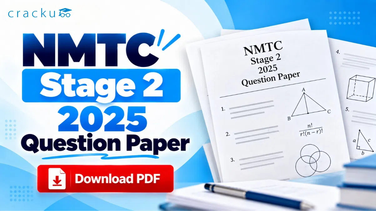 NMTC Stage 2 2025 Question Paper PDF, Download Now image