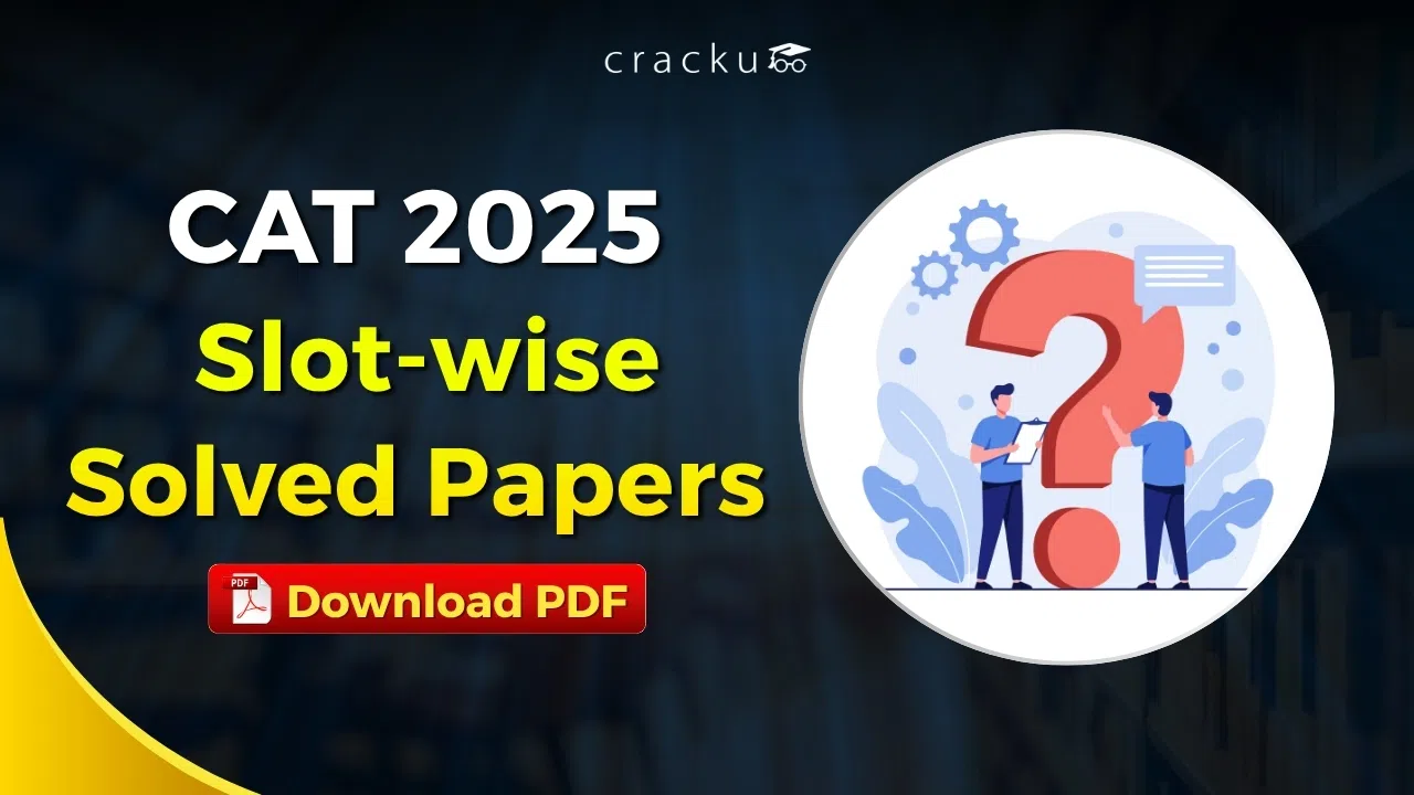 CAT 2025 Solved Paper PDF, Download Section -Wise PDF