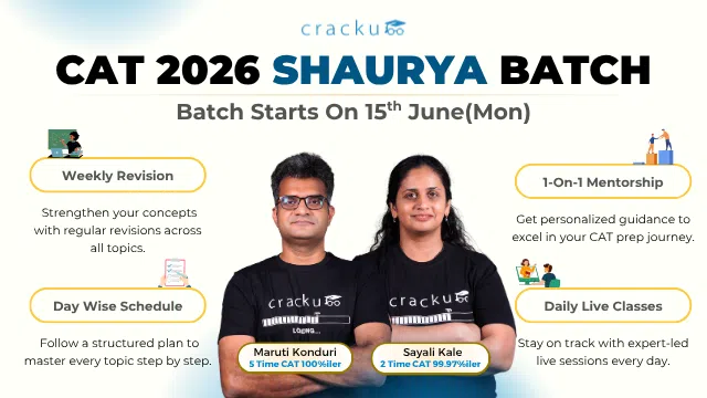 Cracku's CAT 2026 Course by 5-time 100%iler (From Basics)