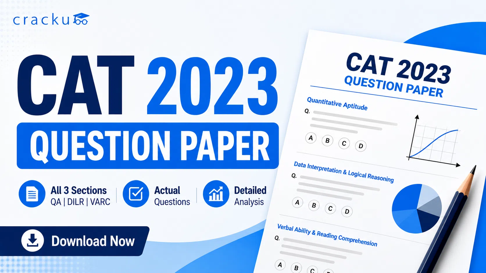 CAT 2023 Question Papers, Download PDF with Video Solutions