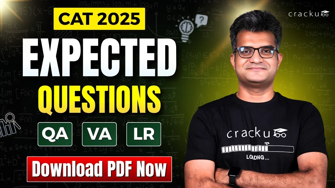 CAT 2025 Expected Questions PDF with Video Solutions