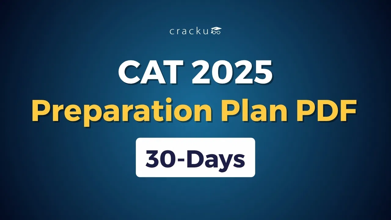 ﻿CAT 2025 30 Days Preparation Plan PDF, Section-wise Strategy