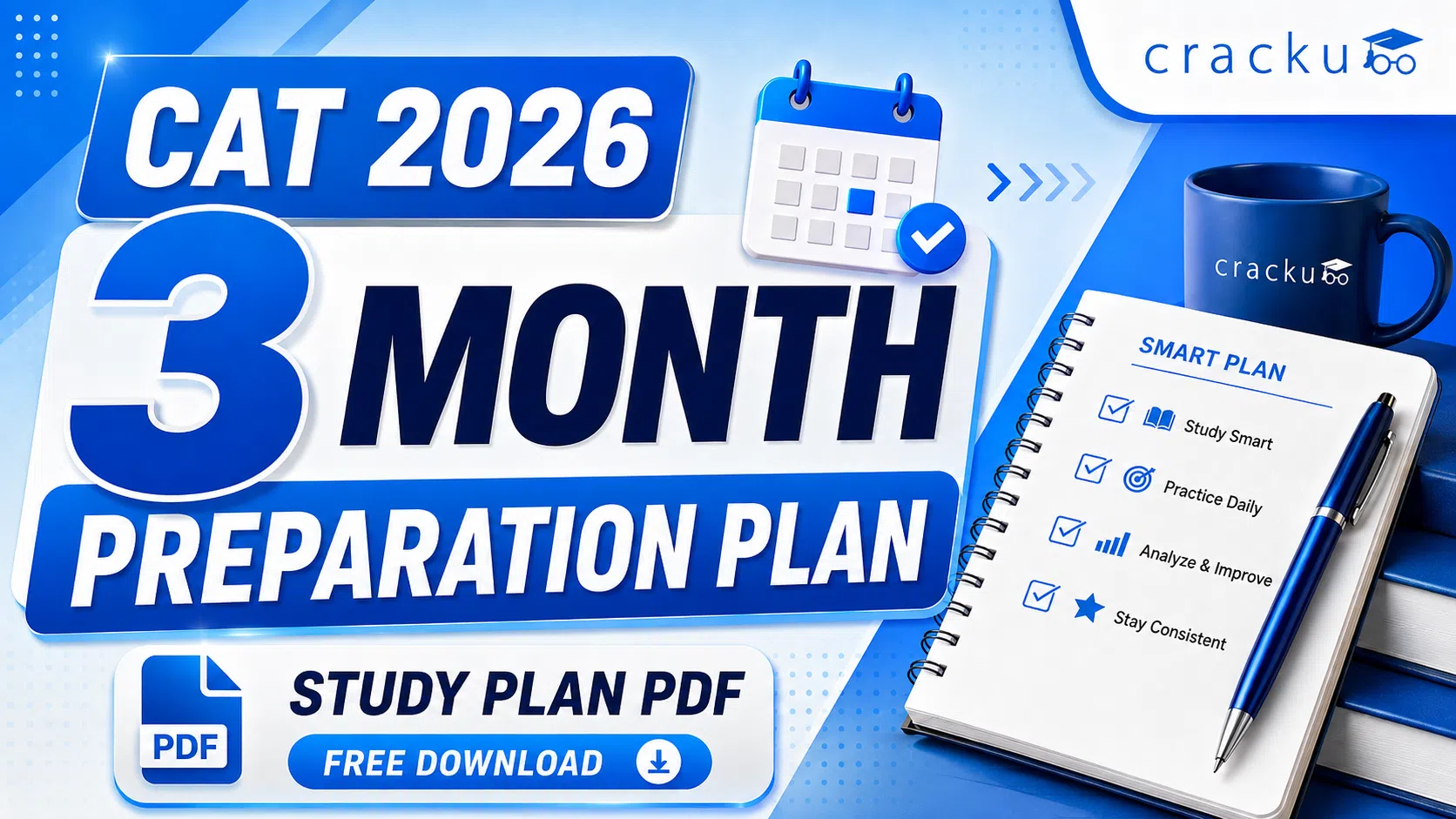 CAT 2026 3 Month Preparation Plan PDF for 99+ Percentile