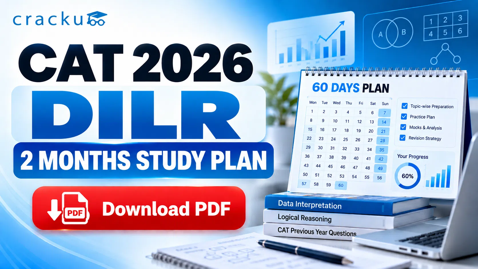 CAT DILR 2 Month Study Plan for 99+ Percentile in CAT 2026