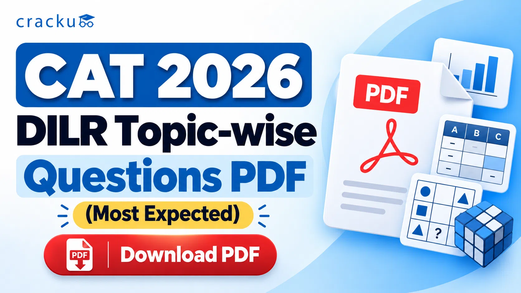 CAT 2026 DILR Topic-wise Questions PDF (Most Expected)