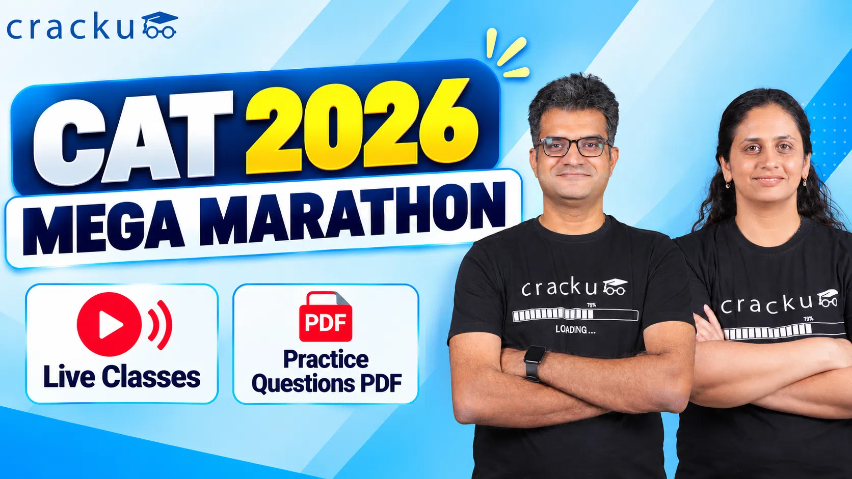 CAT 2026 Mega Marathon: Live Classes, Practice Question PDF