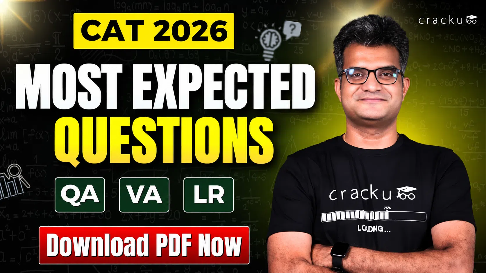 CAT 2026 Most Expected Questions PDF with Video Solutions image